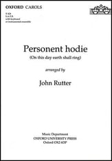 Personent Hodie SATB choral sheet music cover